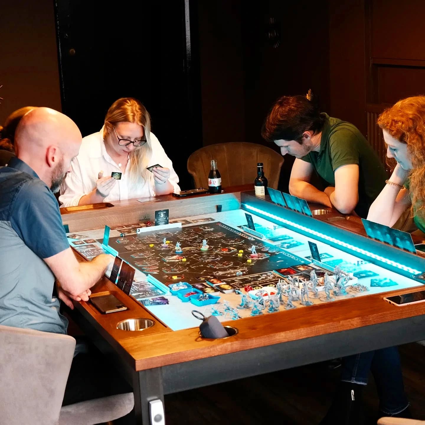People playing board games at The Dice Box