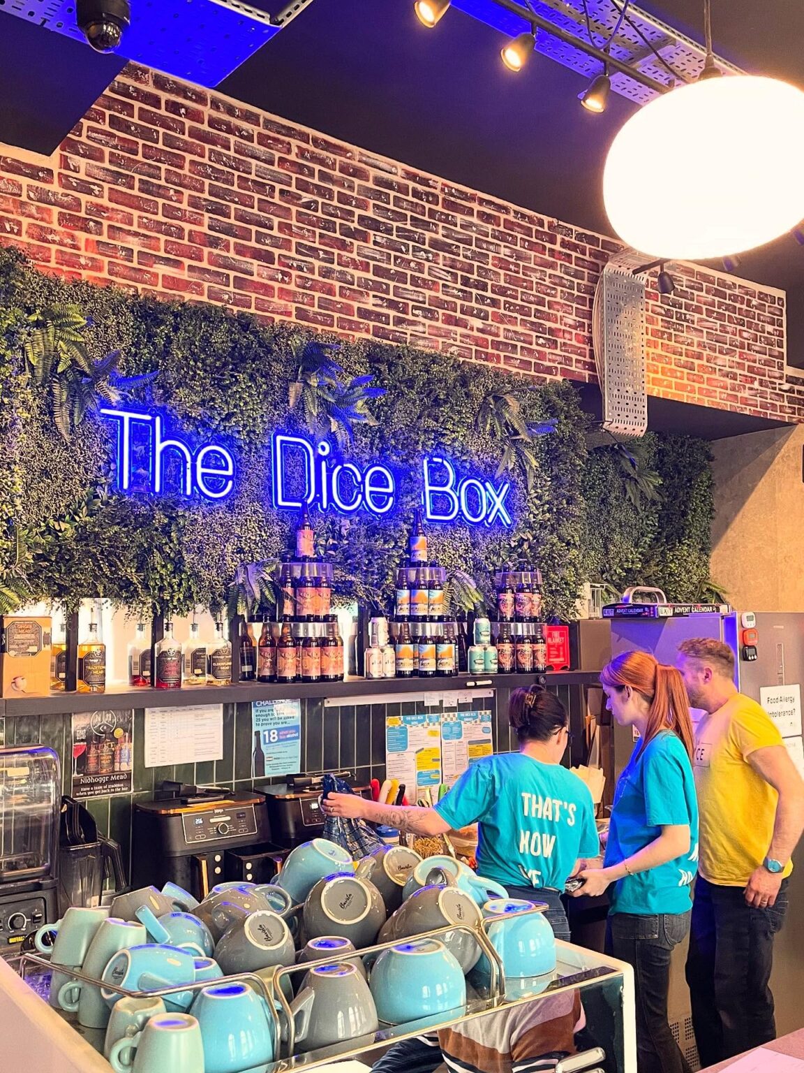 People playing board games at The Dice Box
